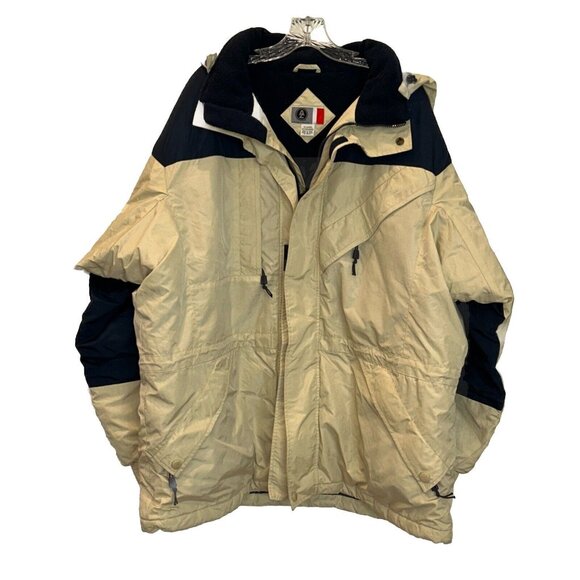 Arizona Jean Company Heavy Winter Coat Men’s XXL Zip Up Hooded Pockets Very Nice - Picture 1 of 9